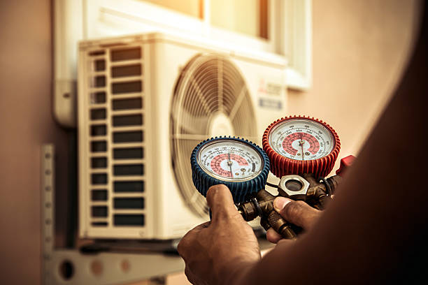Professional Ductwork Repair technician working in Fairview, NC